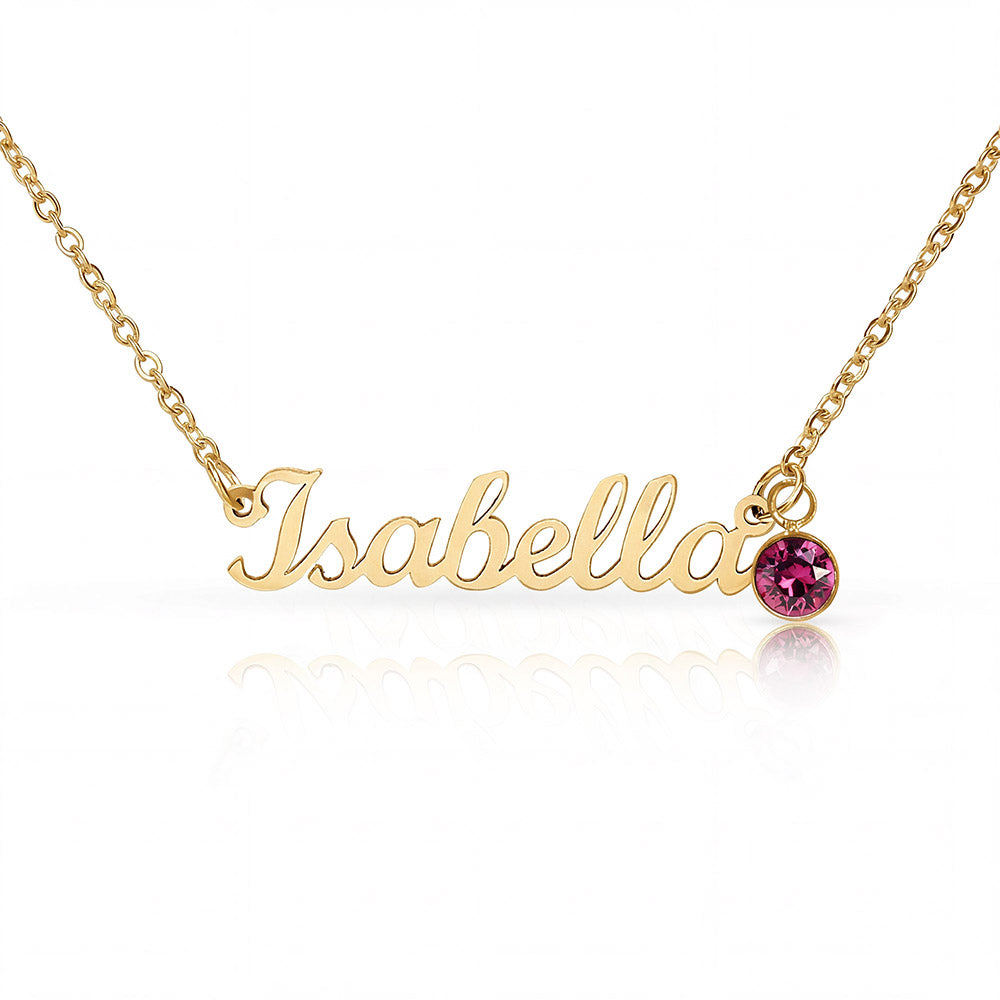 A Name Close to Your Heart – Personalized Birthstone Necklace